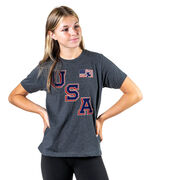 Hockey T-Shirt Short Sleeve - Hockey USA Gold