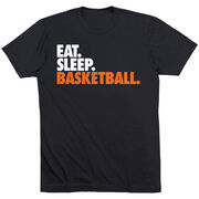 Basketball T-Shirt Short Sleeve Eat. Sleep. Basketball.