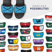 Baseball Repwell&reg; Sandal Straps - Crossed Bats with Ball