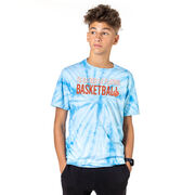 Basketball Short Sleeve T-Shirt - I'd Rather Be Playing Basketball Tie Dye
