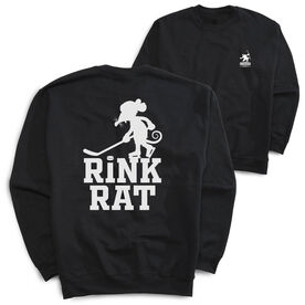 Hockey Crewneck Sweatshirt - Rink Rat (Back Design)