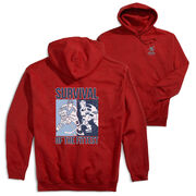 Hockey Hooded Sweatshirt - Survival of the Fittest (Back Design)