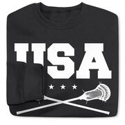 Guys Lacrosse Crewneck Sweatshirt - USA