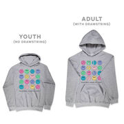 Volleyball Hooded Sweatshirt - Volleyball Makes Me Happy