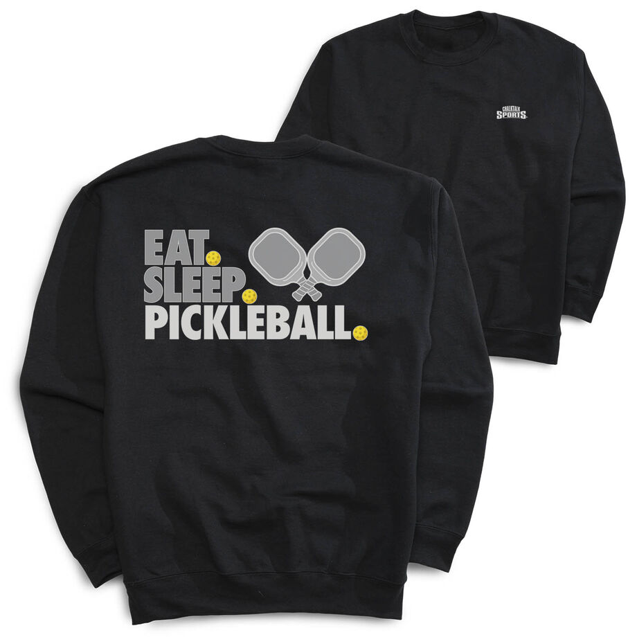 Pickleball Crewneck Sweatshirt - Eat. Sleep. Pickleball (Back Design)
