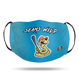 Seams Wild Baseball Face Mask - Rattleshake