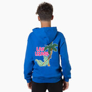 Guys Lacrosse Hooded Sweatshirt - Lax Lizard (Back Design)