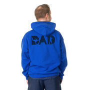Baseball Hooded Sweatshirt - Baseball Dad Silhouette (Back Design)