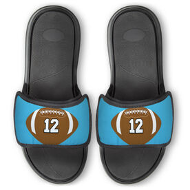 Football Repwell&reg; Slide Sandals - Football With Number