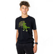 Guys Lacrosse Short Sleeve T-Shirt - Laxasaurus Rex