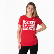 Hockey Women's Everyday Tee - Hockey Is My Favorite Season