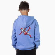 Soccer Hooded Sweatshirt - Soccer Santa (Back Design)