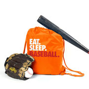 Baseball Drawstring Backpack Eat. Sleep. Baseball.