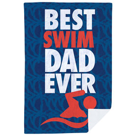 Swimming Premium Blanket - Best Dad Ever