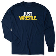 Wrestling Tshirt Long Sleeve - Just Wrestle