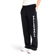 Volleyball Fleece Sweatpants [Black/Adult Large] - SS