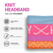 Hockey Knit Headband - Fair Isle