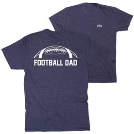 Football Short Sleeve T-Shirt - Football Dad (Back Design)
