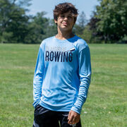Crew Long Sleeve Performance Tee - I'd Rather Be Rowing
