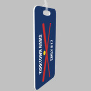 Softball Bag/Luggage Tag - Personalized Text with Crossed Bats