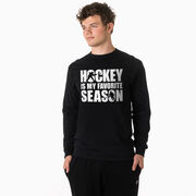 Hockey Tshirt Long Sleeve - Hockey Is My Favorite Season