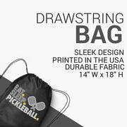 Pickleball Drawstring Backpack - Eat. Sleep. Pickleball