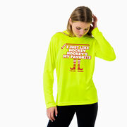 Hockey Long Sleeve Performance Tee - Hockey's My Favorite