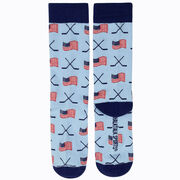 Men's Hockey Dress Socks - USA Patriotic