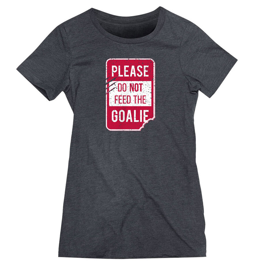 Hockey Women's Everyday Tee - Don't Feed The Goalie