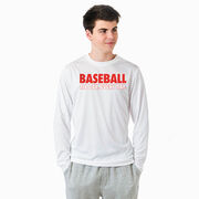 Baseball Long Sleeve Performance Tee - Baseball All Day Everyday