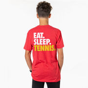 Tennis Short Sleeve T-Shirt - Eat. Sleep. Tennis. (Back Design)