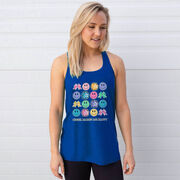  Cheerleading Flowy Racerback Tank Top - Cheer Makes Me Happy