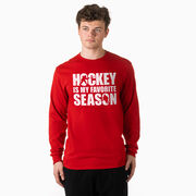 Hockey Tshirt Long Sleeve - Hockey Is My Favorite Season