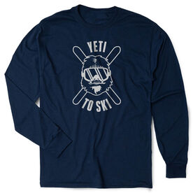 Skiing Tshirt Long Sleeve - Yeti To Ski