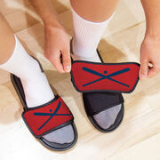 Baseball Repwell&reg; Slide Sandals - Crossed Bats with Ball