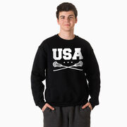 Guys Lacrosse Crewneck Sweatshirt - USA Lacrosse