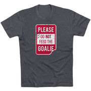 Short Sleeve T-Shirt - Don’t Feed The Goalie [Adult XX-Large/Charcoal] - SS