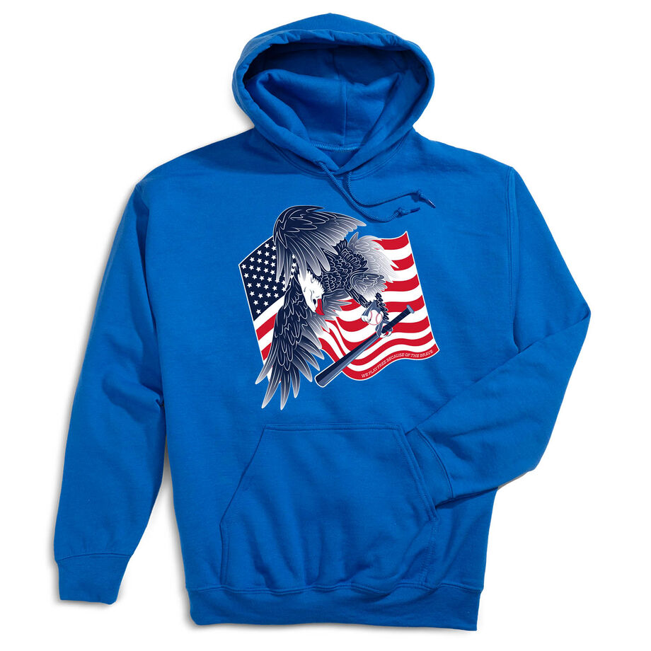 Baseball Hooded Sweatshirt - Baseball Eagle