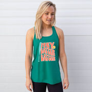 Softball Flowy Racerback Tank Top - Hey Batter Batter