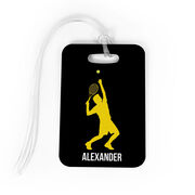 Tennis Bag/Luggage Tag - Personalized Guy Tennis Player