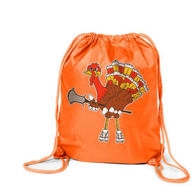 Guys Lacrosse Drawstring Backpack - Top Cheddar Turkey Tom