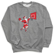 Basketball Crewneck Sweatshirt - Slam Dunk Santa