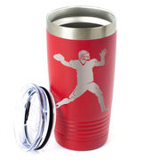 Football 20 oz. Double Insulated Tumbler - Quarterback