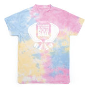 Pickleball Short Sleeve T-Shirt - I'd Rather Be Playing Pickleball Tie-Dye