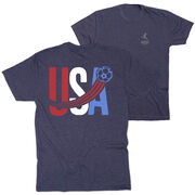 Soccer Short Sleeve T-Shirt - USA Patriotic (Back Design)