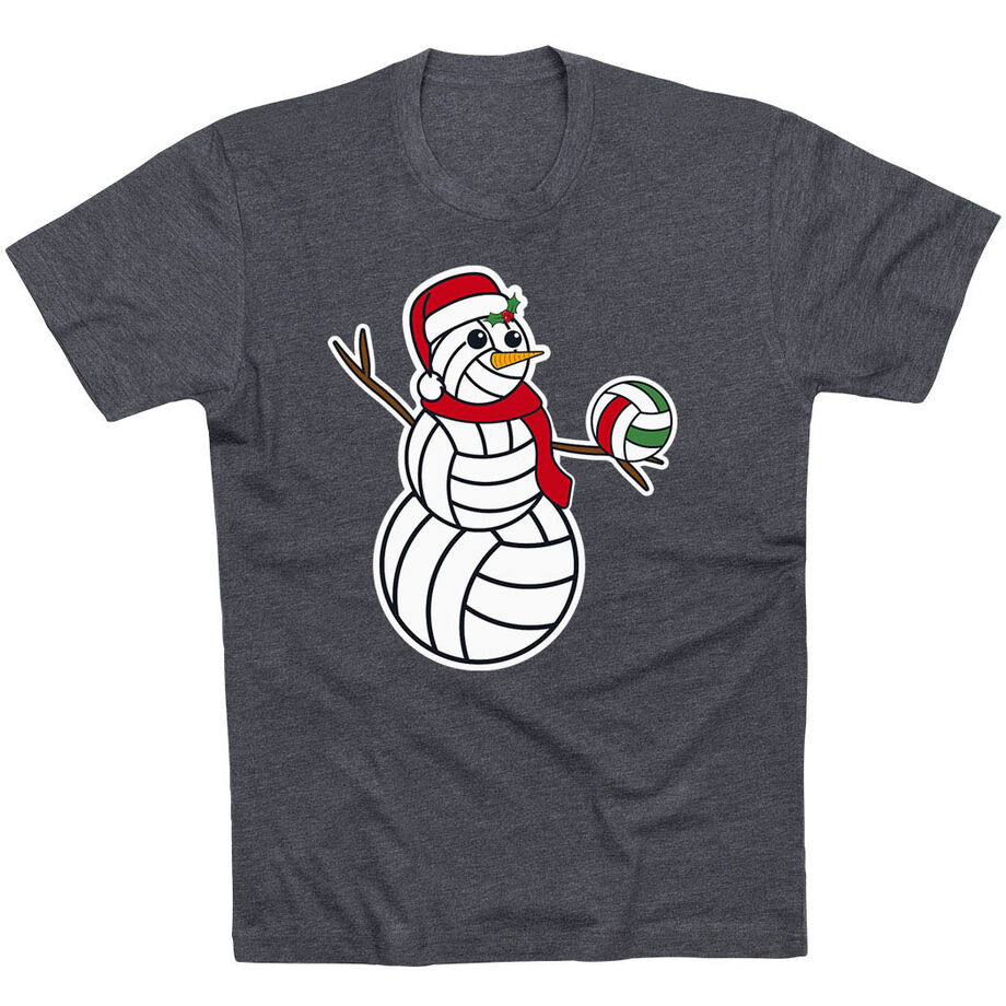 Volleyball Short Sleeve T-Shirt - Serving Holiday Cheer