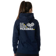 Pickleball Hooded Sweatshirt - Eat. Sleep. Pickleball (Back Design)