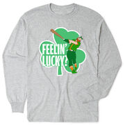 Baseball Tshirt Long Sleeve - Feelin' Lucky Baseball