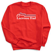 Guys Lacrosse Crewneck Sweatshirt - Lacrosse Dad Sticks