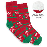 Lacrosse Slipper Socks with Sherpa Lining (Christmas)